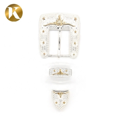 Fashion Zinc Alloy Decorative Belt Buckles 40mm With Long Using Life