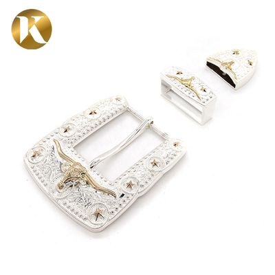 Fashion Zinc Alloy Decorative Belt Buckles 40mm With Long Using Life