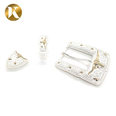 Fashion Zinc Alloy Decorative Belt Buckles 40mm With Long Using Life