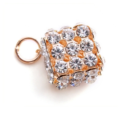 DZ-030 Promotion Custom New Popular Square Gold Hanging Metal Decorative Shoe Buckle