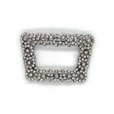 Rhinestone Ladies Crystal Shoes Decoration Accessories Silver Col