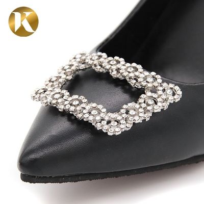 2026 shoe buckle Rhinestone Ladies Crystal Shoes Decoration Accessories Silver Col