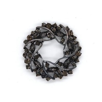 Woman Vintage Rhinestone Shoe Clips 50*45mm With Elegant Appearance