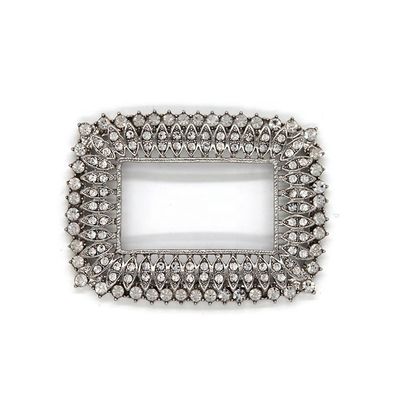 2026 Wedding shoe buckle Customized Charming Crystal Decorative Shoe Clips And Charms 60*45mm