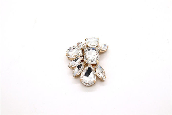Popular Fashion Style Crystal Shoe Clips Rhinestone Chain Buckle