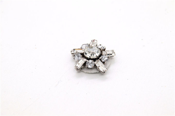 Popular Rhinestone Shoe Clips Wedding Zinc Alloy Material 110mm*25mm Size