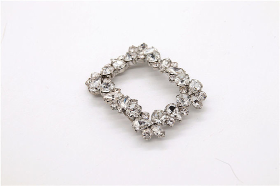 Kml 100mm*100mm Rhinestone Bow Shoe Clips With Hanging Plating