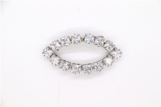 Fashion Style Rhinestone Shoe Clips 115mm*105mm For Lady Sandal